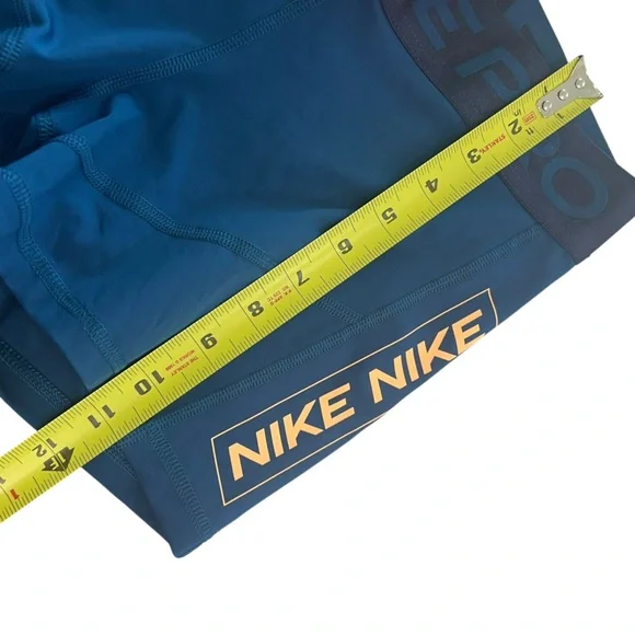 NWOT Nike Pro Dri Fit 3” Athletic Running shorts navy blue orange small - Picture 13 of 15